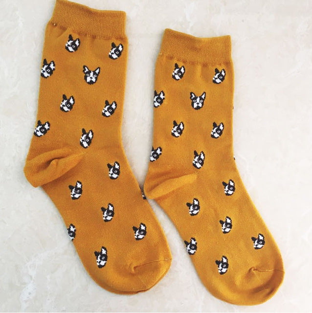 Hippe Doggo Sokken met Print - Leuke Sokken met Honden - Hondenhoek
