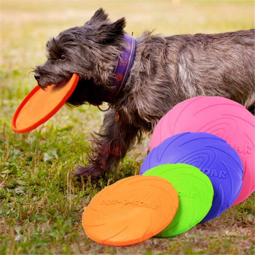 Kleurrijke Frisbee - Actief Speelgoed voor Honden - WOEF Boetiek