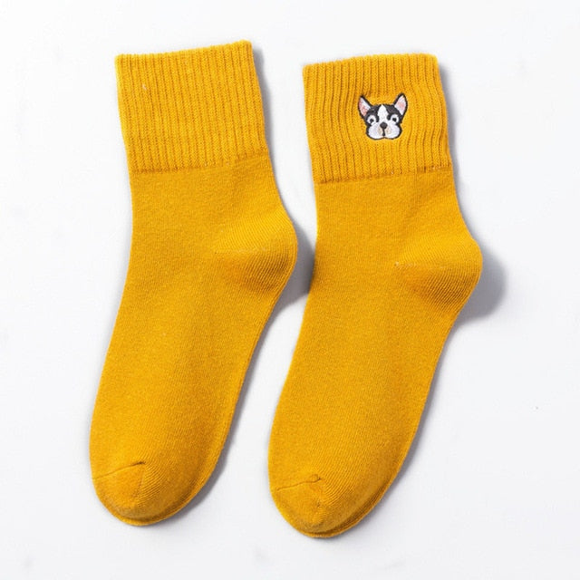 Schattige Sokken met Hondenkop - Sokken voor Mensen - Hondenhoek